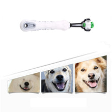Load image into Gallery viewer, Three Sided  Pet Toothbrush