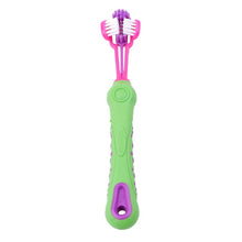 Load image into Gallery viewer, Three Sided  Pet Toothbrush