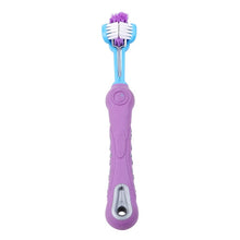 Load image into Gallery viewer, Three Sided  Pet Toothbrush