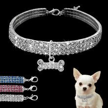 Load image into Gallery viewer, Rhinestone Dog Collar